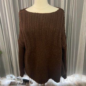 Free People size Large Knit brown super soft sweater